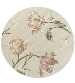 Gosford Round Rug by Brink & Campman Natural/Sage Green