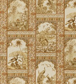 Indienne Toile Fabric by GP & J Baker Tobacco