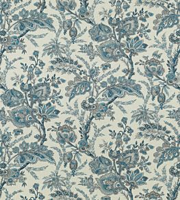 Jewel Indienne Fabric by GP & J Baker Blue/Sand