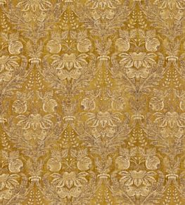 Lapura Damask Fabric by GP & J Baker Ochre
