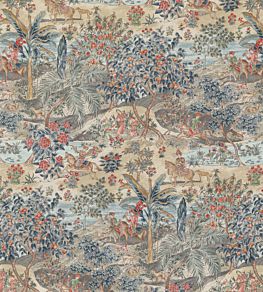 Ramayana Fabric by GP & J Baker Red/Blue