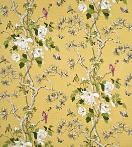 Tree Peony Fabric by GP & J Baker Strong Yellow/Ivory