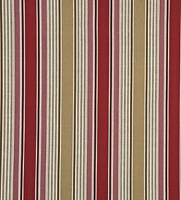 Arley Stripe Fabric by GP & J Baker Red, Camel