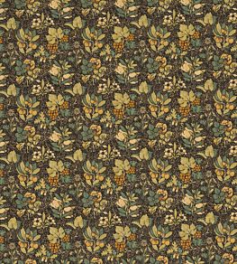 Meadow Fruit Fabric by GP & J Baker Charcoal/Green