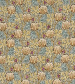 Pumpkins Fabric by GP & J Baker Teal