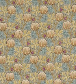 Pumpkins Fabric by GP & J Baker Teal