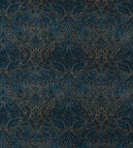 Royal Damask Velvet Fabric by GP & J Baker Sapphire
