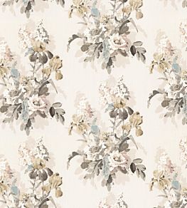 Bird And Iris Fabric by GP & J Baker Ivory / Molw