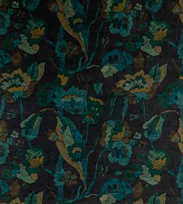 California Velvet Fabric by GP & J Baker Indigo/Teal