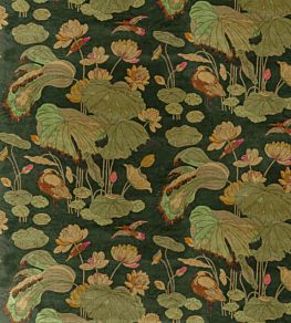 Nympheus Velvet Fabric by GP & J Baker Emerald