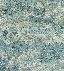 Ramayana Wallpaper by GP & J Baker Blue