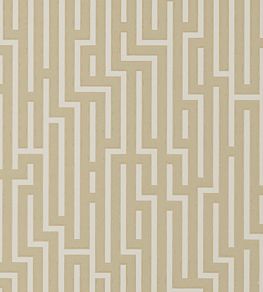 Fretwork Wallpaper by GP & J Baker Parchment