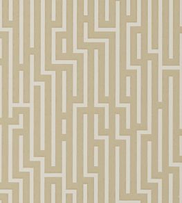 Fretwork Wallpaper by GP & J Baker Parchment