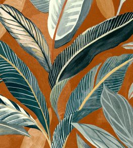 Grand Oasis Fabric by Arley House Amber