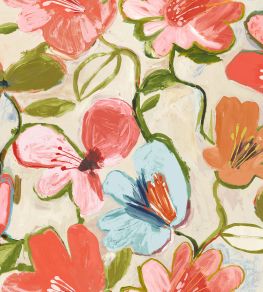 Grande Amelia Fabric by Arley House Chalk