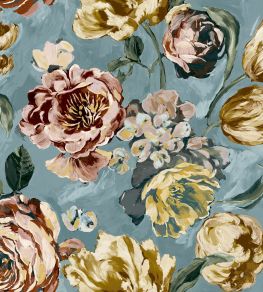 Grande Bronte Fabric by Arley House Duck Egg