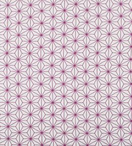 Grande Etoile Fabric by Vanderhurd Cerise/Natural