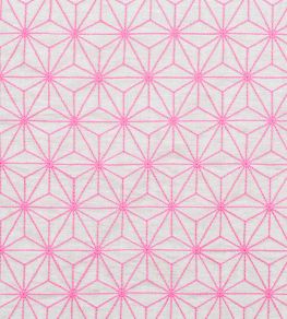 Grande Etoile Fabric by Vanderhurd Hot Pink/Natural