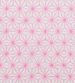 Grande Etoile Fabric by Vanderhurd Hot Pink/Natural
