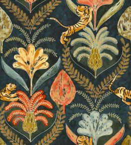 Grande Saranda Fabric by Arley House Himalayan Blue