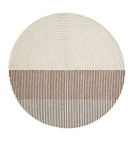 Ply Round Rug by GAN Pink