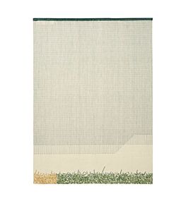 Backstitch Calm Rug by GAN Green