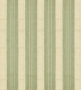 Hanover Stripe Fabric by Zoffany Evergreen