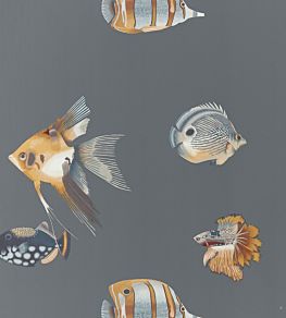 Kamanu Wallpaper by Harlequin Amber/Slate