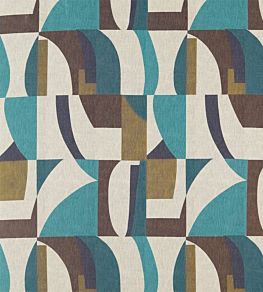 Bodega Fabric by Harlequin Ink/Marine/Ochre