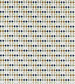 Maiolica Fabric by Harlequin Ink/Wasabi/Gold