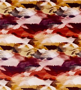 Minako Fabric by Harlequin Indigo / Fuchsia / Mandarin