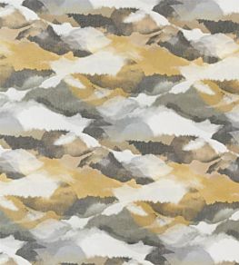 Minako Fabric by Harlequin Gold/Charcoal