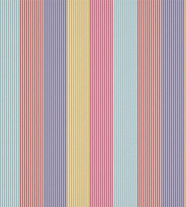 Funfair Stripe Fabric by Harlequin Grape/Cherry/Pineapple/Blossom