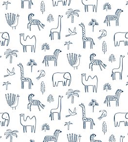 Funky Jungle Wallpaper by Harlequin Navy