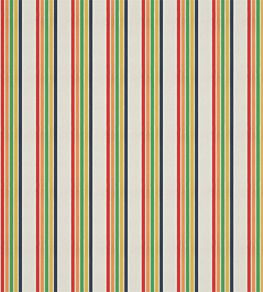 Helter Skelter Stripe Fabric by Harlequin Navy/Poppy/Apricot/Gekko