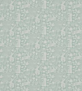 Into The Meadow Fabric by Harlequin Duck Egg