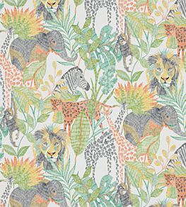 Into the Wild Fabric by Harlequin Mandarin/Gecko/Pineapple