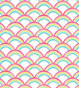 Rainbow Brights Wallpaper by Harlequin Cherry/Blossom/Pineapple/Sky