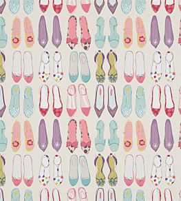 World at Your Feet Fabric by Harlequin Pebble/Blossom/Sky