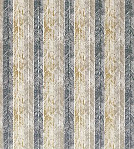 Walchia Fabric by Harlequin Charcoal/Mocha/Brass
