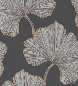 Azurea Wallpaper by Harlequin Ebony/Rose Gold