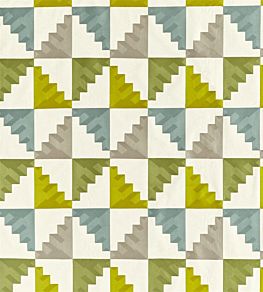 Mehari Fabric by Harlequin Lime/Harbour/Stone