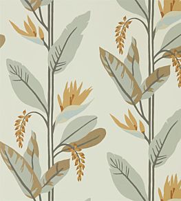 Llenya Wallpaper by Harlequin Honey/Slate/Jute