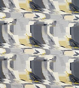 Perspective Fabric by Harlequin Charcoal / Gold
