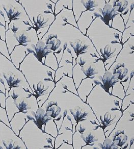 Lotus Fabric by Harlequin Indigo/Silver