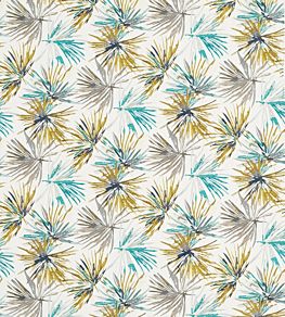 Aucuba Fabric by Harlequin Teal / Zest