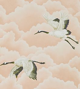 Cranes in Flight Wallpaper by Harlequin Blush