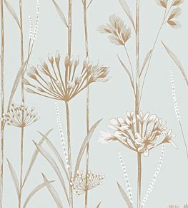 Gardinum Wallpaper by Harlequin Seafoam, Chalk, Gold