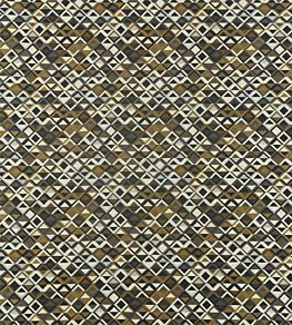 Boka Fabric by Harlequin Slate/Charcoal/Brass