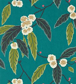 Coppice Wallpaper by Harlequin Peacock/Azalea/Midnight